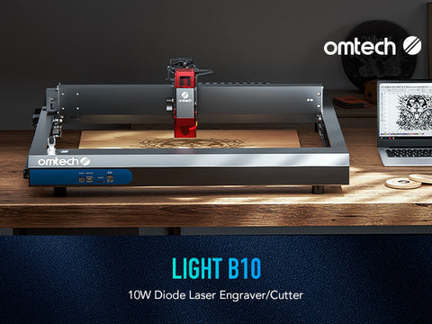 omtech b10 10w diode best budget laser engraver.