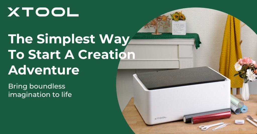 Photo of an XTool laser engraver machine.